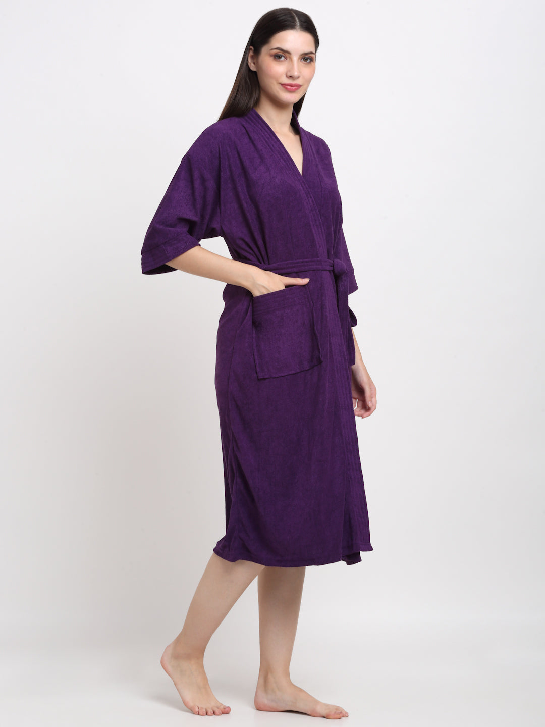 Indigo Blue Bathrobe – Calm, Cozy, and Casual Lounging Wear
