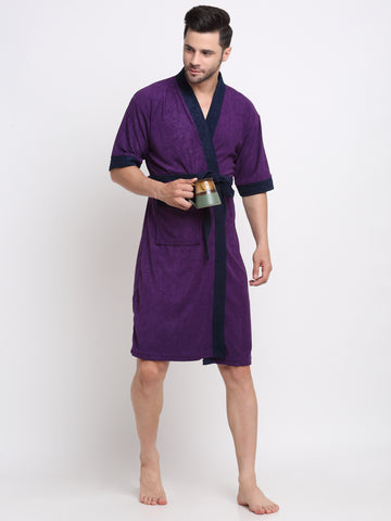 Indigo & Navy Dual-Tone Robe – Kimono Style Comfort for All