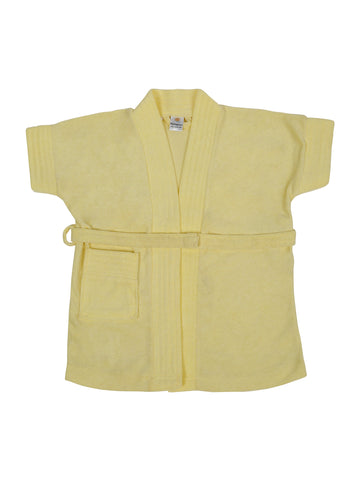 Melodious Baby Bathrobe with Front Pocket – Soft, Cozy & Cute Lemon Robe for Infants