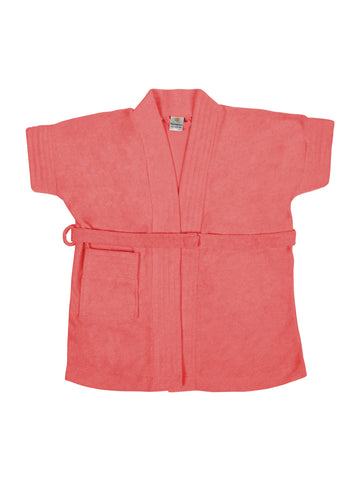 Melodious Baby Bathrobe with Front Pocket – Soft, Cozy & Cute Peachy Pink Robe for Infants