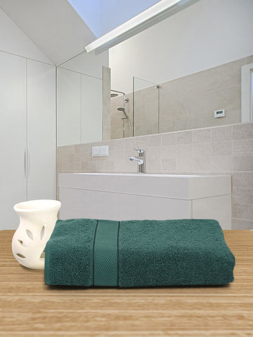 100% Cotton 525 GSM Lady Bath Towel – Dark Green