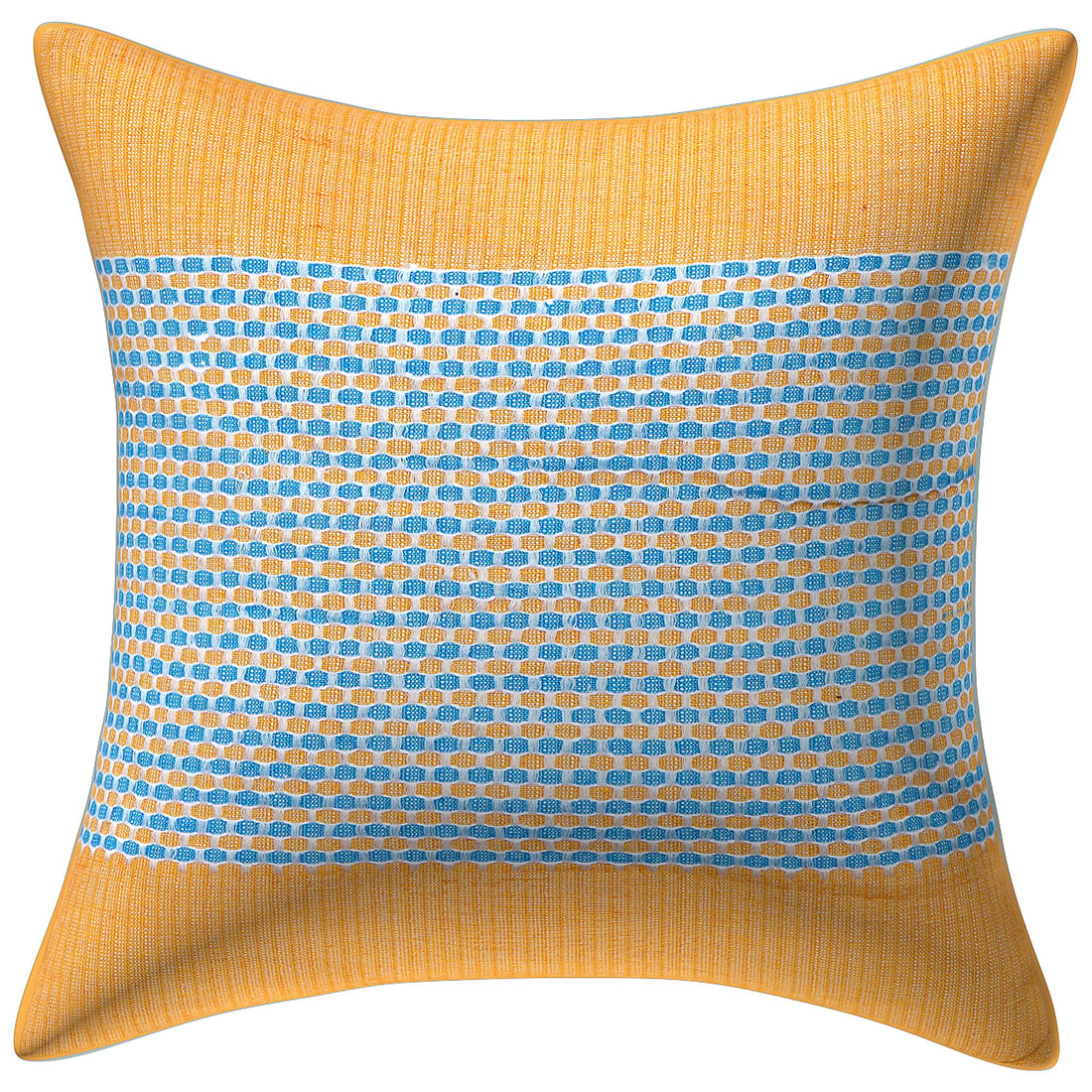 CREEVA Set of 5 Cotton Cushion Covers | Spider Design Yellow | 16 x 16 INCH or 40 x 40 CM