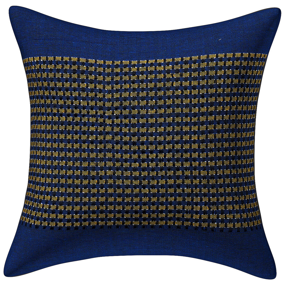 CREEVA Set of 5 Cotton Cushion Covers | Spider Design Blue | 16 x 16 INCH or 40 x 40 CM