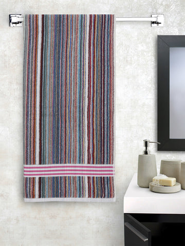 Creeva Colorful Stripe Towels – 2-Piece Cotton Set
