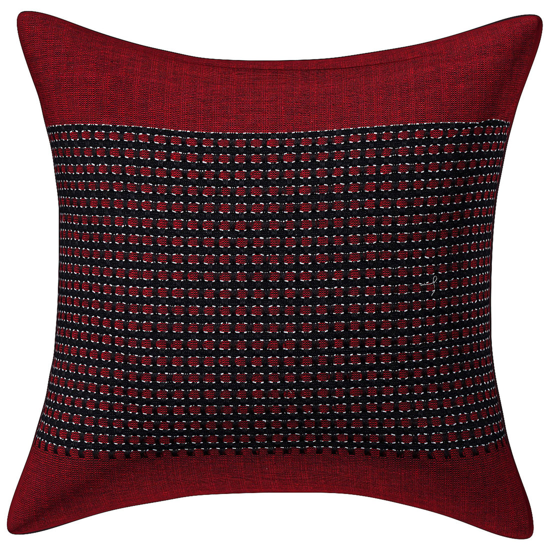 CREEVA Set of 5 Cotton Cushion Covers | Spider Design Red | 16 x 16 INCH or 40 x 40 CM