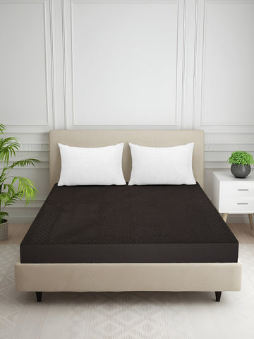 Creeva Purenest Waterproof Cotton Feel Quilted Mattress Protector - Black