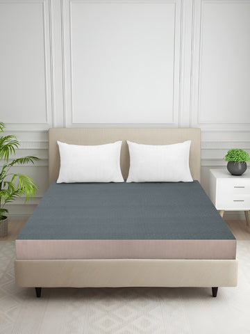 Creeva Purenest Waterproof Cotton Feel Quilted Mattress Protector - Dark Grey
