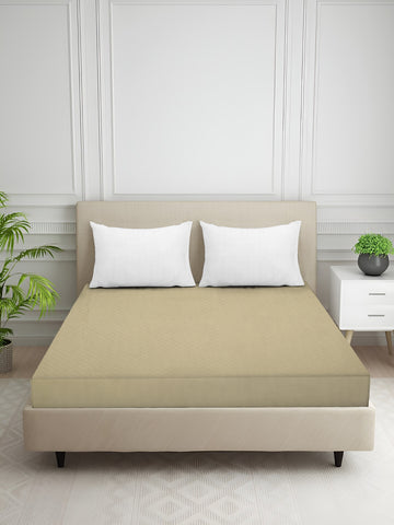 Creeva Purenest Waterproof Cotton Feel Quilted Mattress Protector - Cream