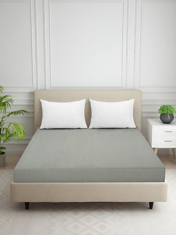 Creeva Purenest Waterproof Cotton Feel Quilted Mattress Protector - Pearl Grey