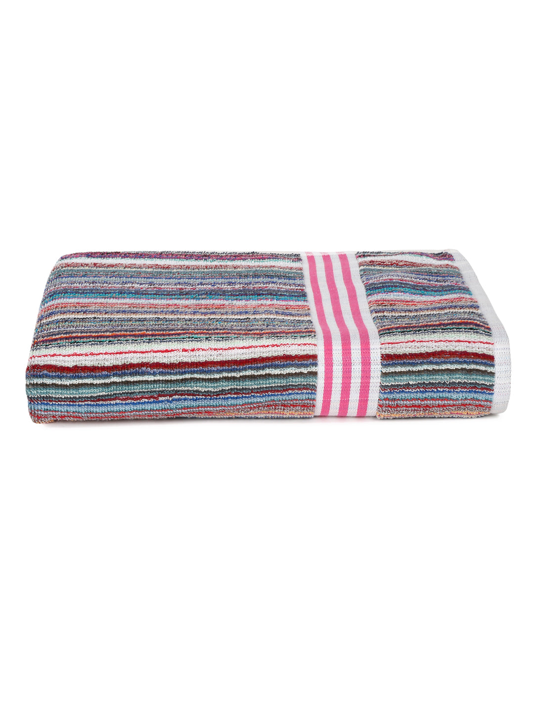 Creeva Luxe Cotton Bath Towel – Rainbow Stripes