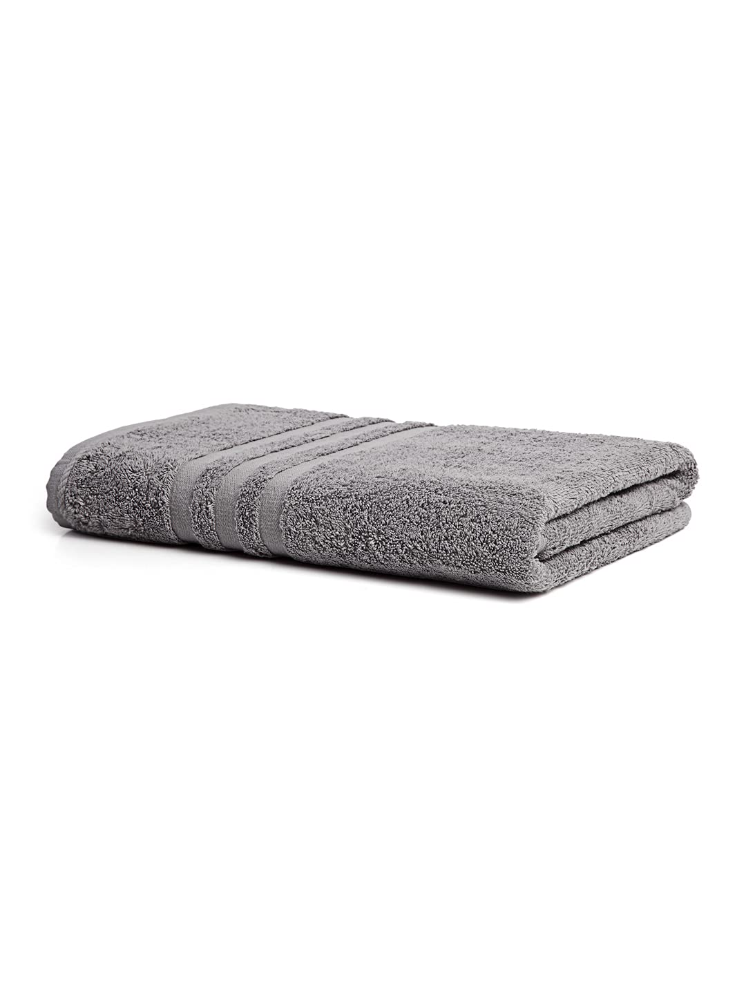 Creeva 100% Cotton Bath Towel | 575 GSM | Super Soft High Absorbent Towel | Large Size Bath Towel for Men and Woman | Lightweight & Skin Friendly | Size-70 X 150 CM | Color - Silver Grey