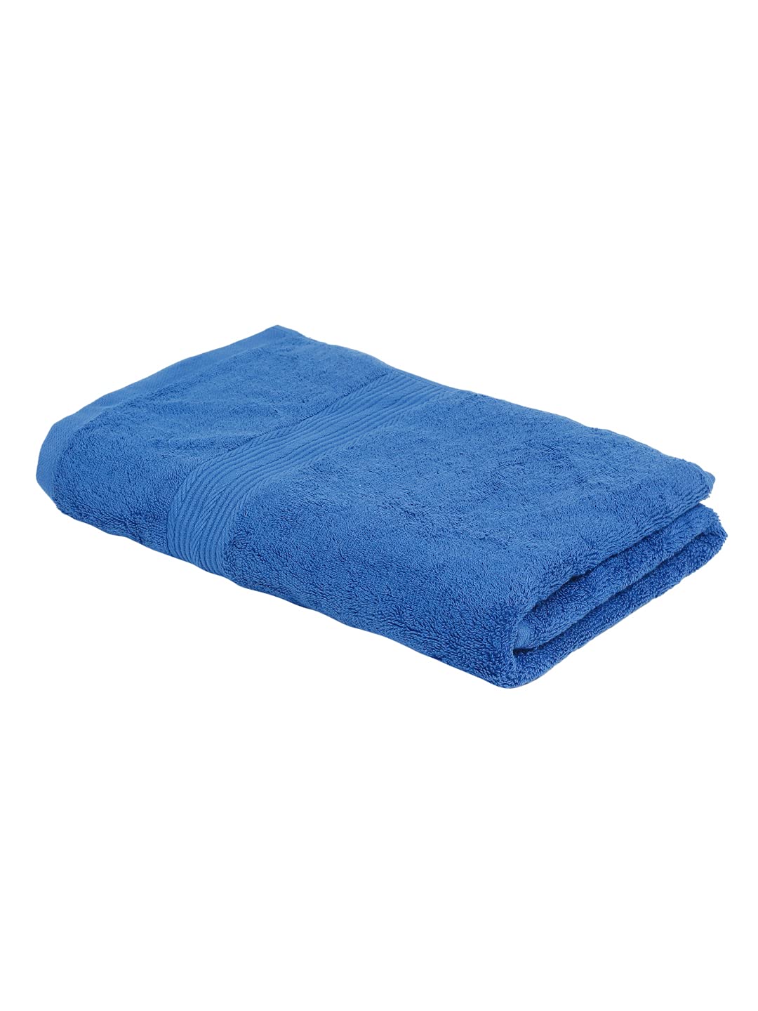 CREEVA 100% Cotton Bath Towel | 500 GSM | Super Soft High Absorbent Towel | Large Size Bath Towel for Men and Woman | Odour Free | Size-70 X 140 CM | Color - Blue