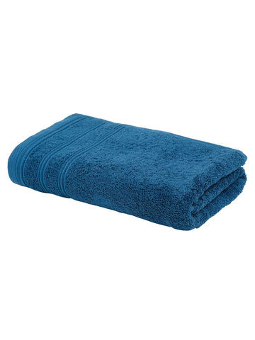 Creeva 100% Organic Cotton Gym Towel, 520 GSM, Highly Absorbent Quick Drying, Super Soft, Lightweight - Perfect for Gym Any Sports, 50X105 Cm - Peacock Blue