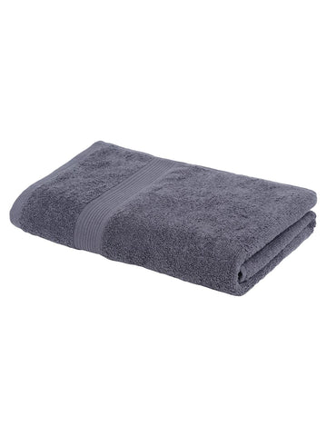 CREEVA Soft 490 GSM Solid Bath Towel 70 X 145 CM Steel Grey