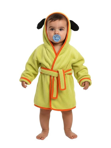 CREEVA Cuddle Hooded Baby Bathrobe for Newborn & Infant | Ultra Soft Cotton