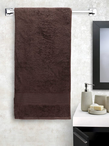 CREEVA Soft 550 GSM Solid Bath Towel 75 X 145 CM Brown