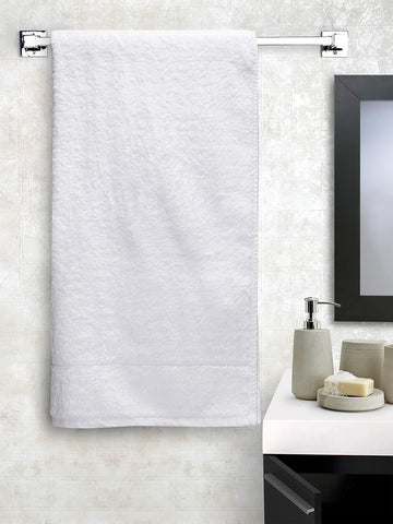 CREEVA Soft 650 GSM Solid Bath Towel 75 X 150 CM White
