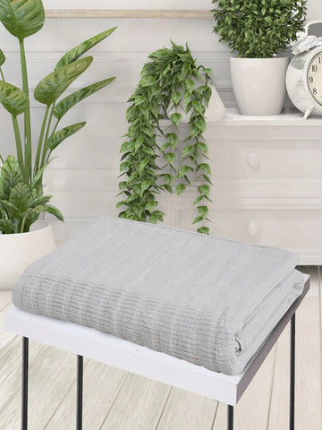 CREEVA Soft 550 GSM Solid Bath Towel 75 X 150 CM Silver