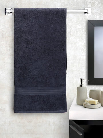 CREEVA Soft 450 GSM Solid Bath Towel 70 X 145 CM Dark Blue