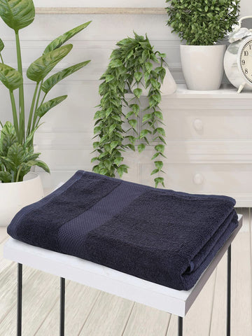 CREEVA Soft 400 GSM Solid Bath Towel 70 X 120 CM Midnight Blue