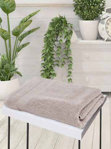 CREEVA Soft Superfine 550 GSM Solid Bath Towel 75 X 140 CM Natural