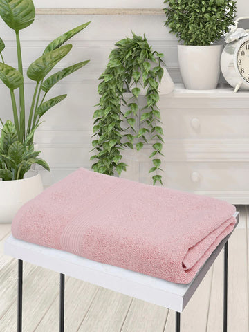 CREEVA Soft 500 GSM Solid Bath Towel 70 X 140 CM Pink