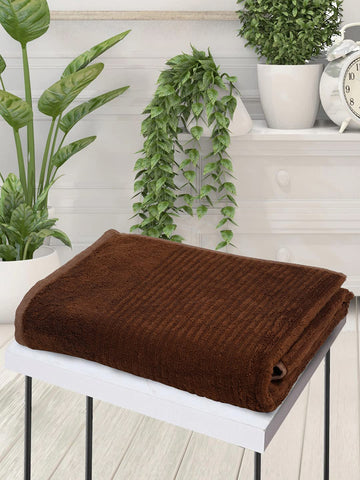 CREEVA Soft 500 GSM Solid Bath Towel 70 X 130 CM Brown