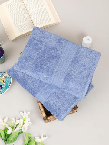 CREEVA Classic Cotton Bath Towel Set of 2, 545 GSM, 70x145 cm - Royal Blue Luxury