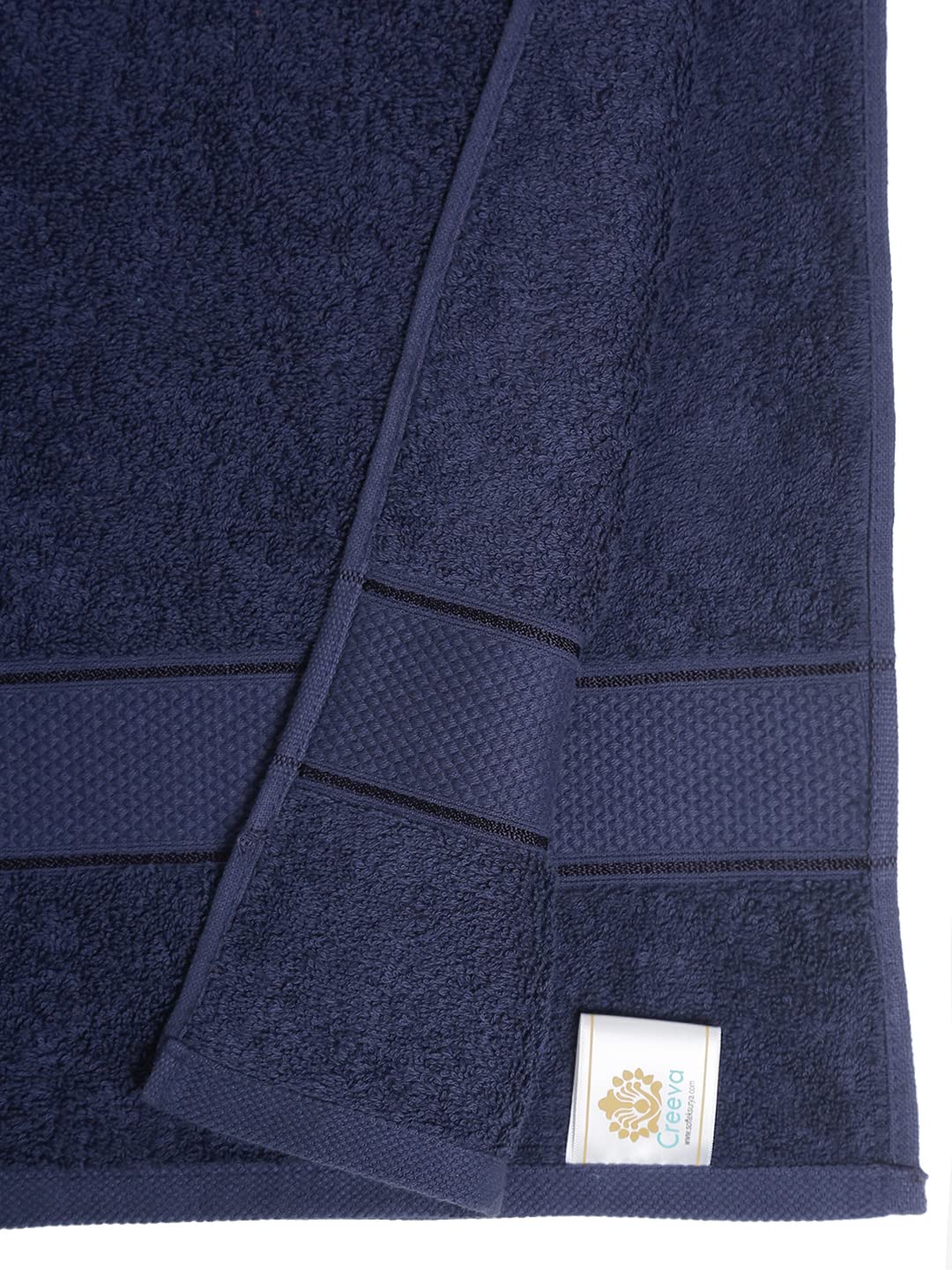 CREEVA Soft and Plush, 100% Cotton, Highly Absorbent, Bathroom Towels, Super Soft, 4 Piece Towel Set (1 Bath Towel, 1 Lady Bath Towel, 2 Hand Towels), 525 GSM