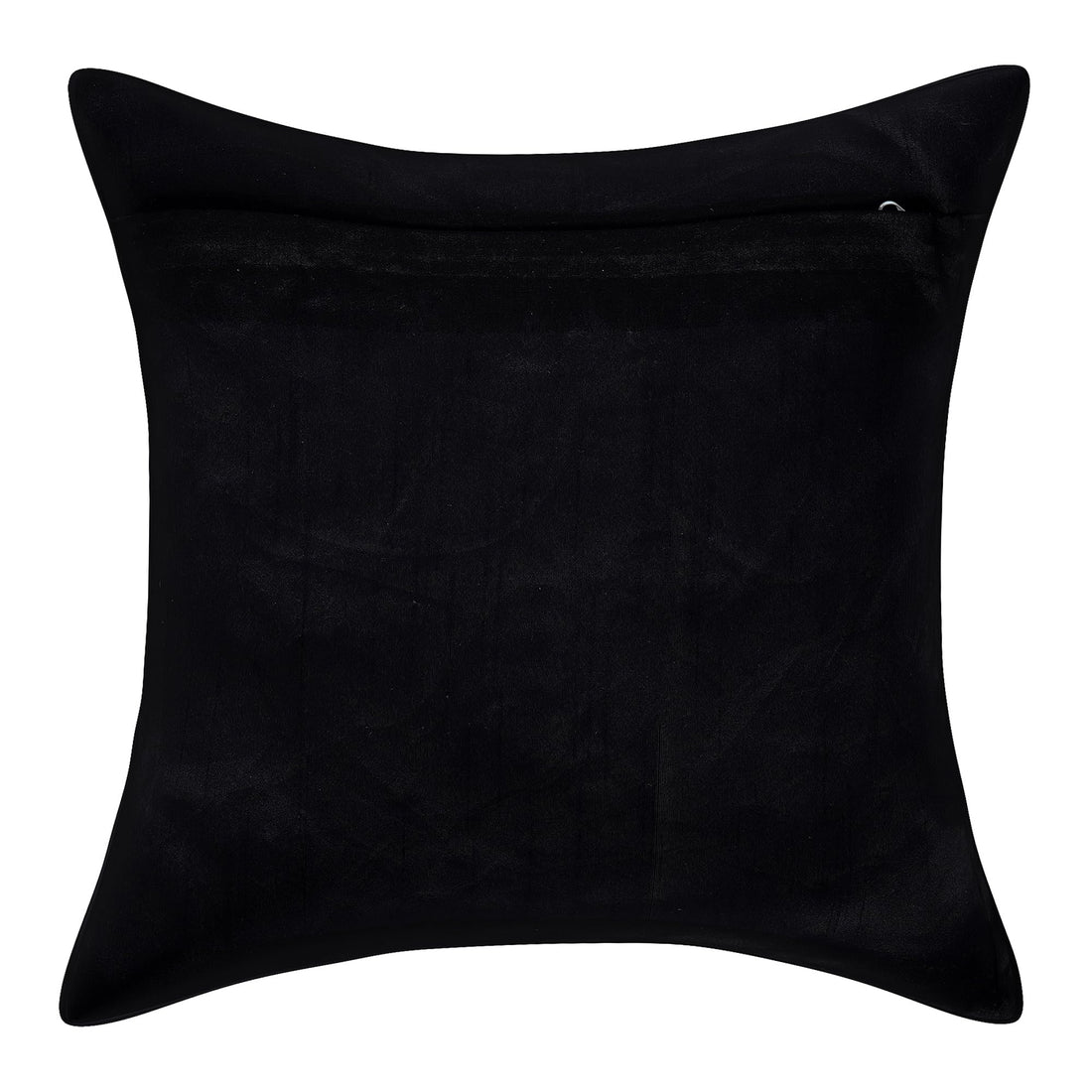 CREEVA Set of 5 Velvet Cushion Covers | Tree Design Black | 16 x 16 INCH or 40 x 40 CM