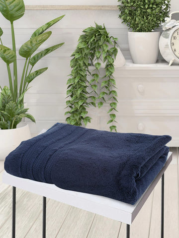 CREEVA Soft 500 GSM Solid Bath Towel 75 X 145 Medieval Blue