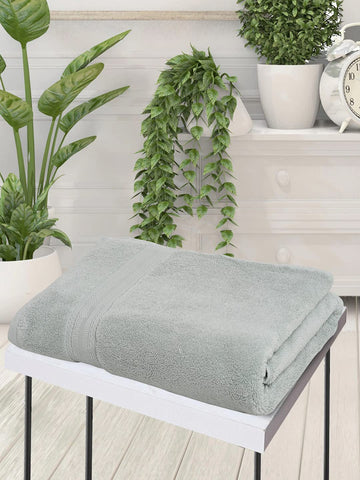 CREEVA Soft 550 GSM Solid Bath Towel 75 X 145 CM Grey