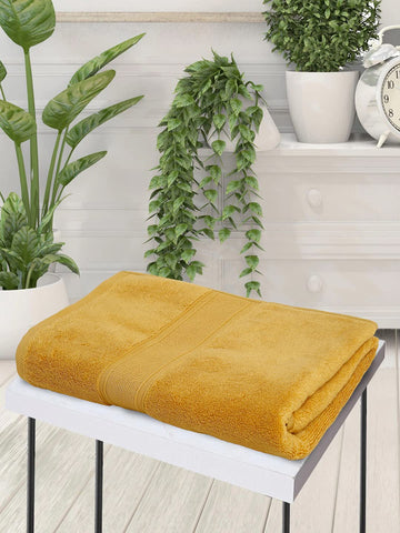CREEVA Soft 500 GSM Solid Bath Towel 70 X 130 CM Gold