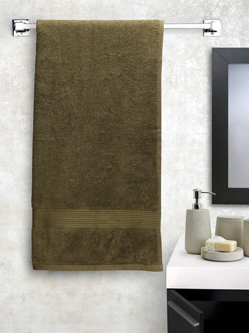 CREEVA Soft 500 GSM Solid Bath Towel 70 X 145 CM Organic Green