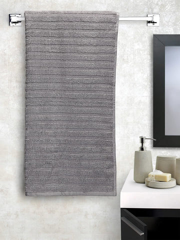 CREEVA Soft 500 GSM Solid Bath Towel 75 X 145 Grey