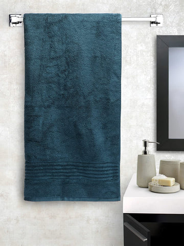 CREEVA Soft 580 GSM Solid Bath Towel 70 X 140 CM Peacock