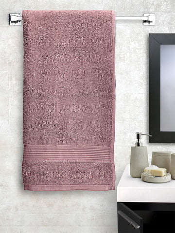CREEVA Soft 500 GSM Solid Bath, Gym Kitchen Towel 50 X 105 Pink