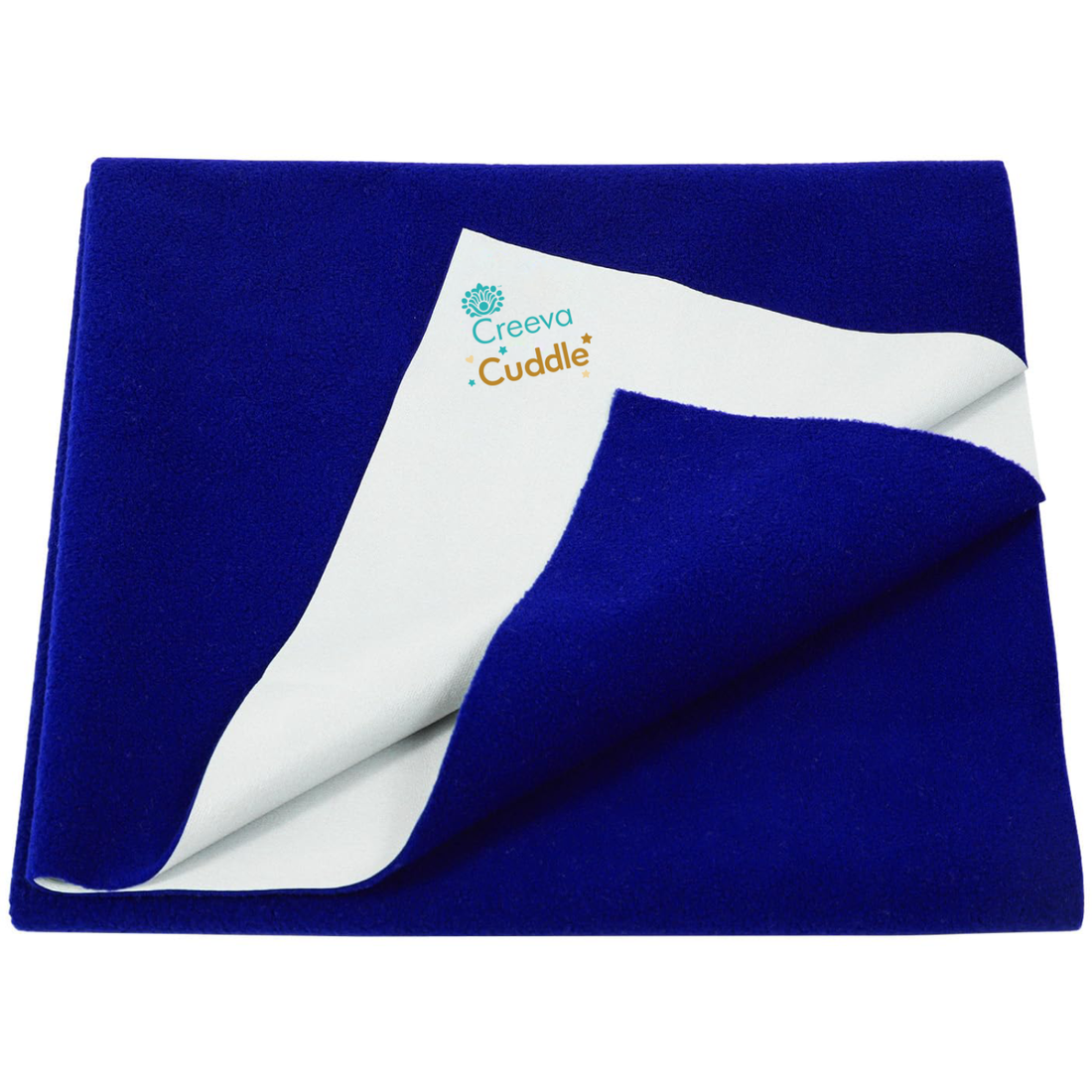 Turkish blanket with 'Creeva Cuddle' logo on a white background