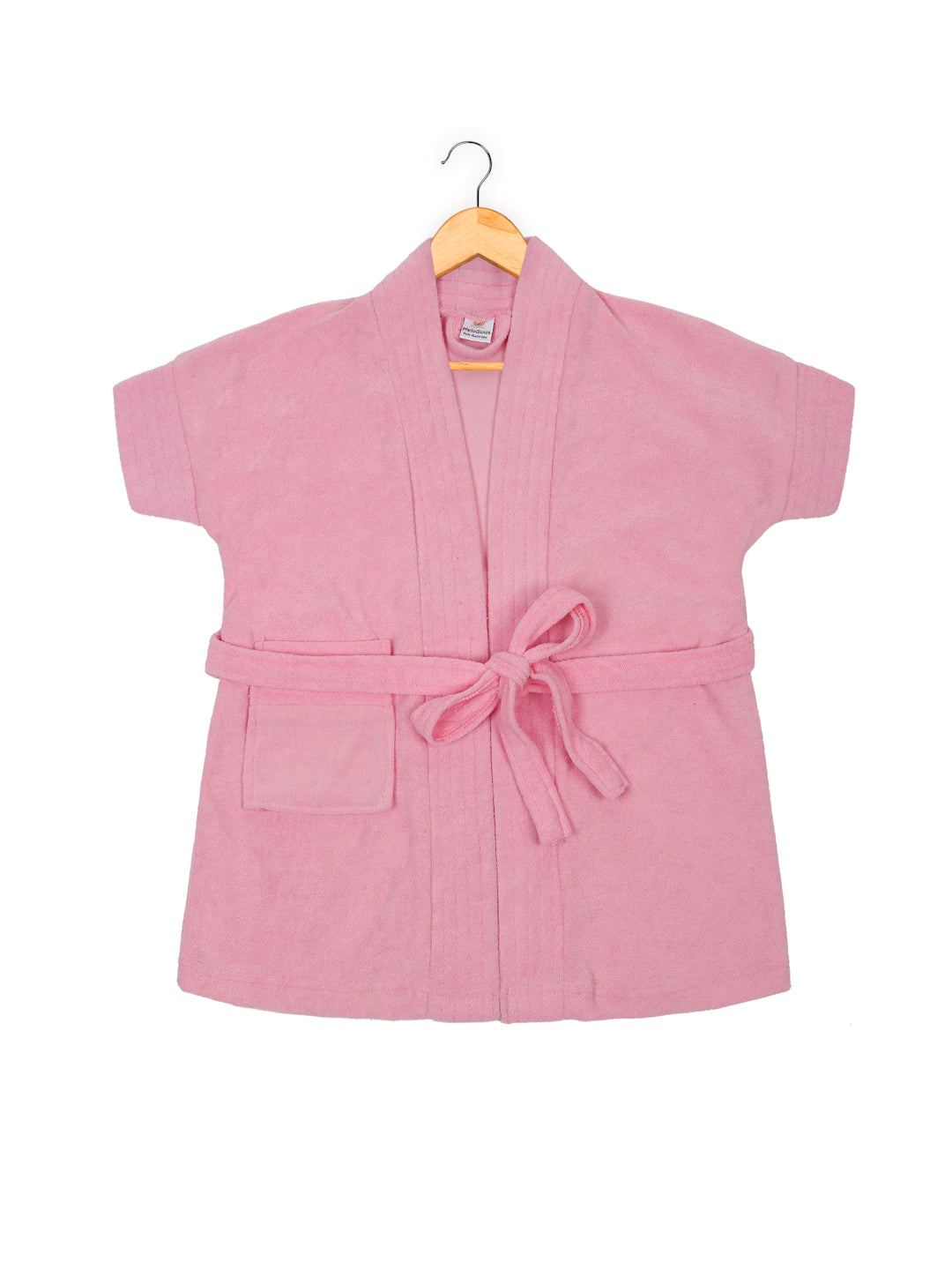 Melodious Kids Baby Bathrobe with Front Pocket – Soft, Cozy & Cute Navy Robe for Infants