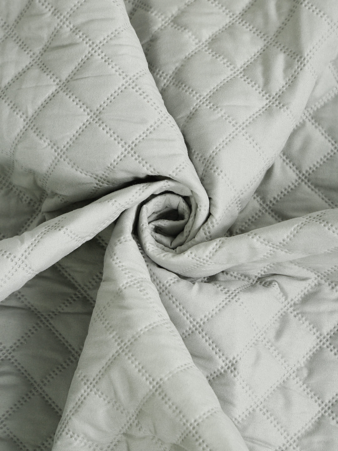 Creeva Purenest Waterproof Cotton Feel Quilted Mattress Protector - Pearl Grey