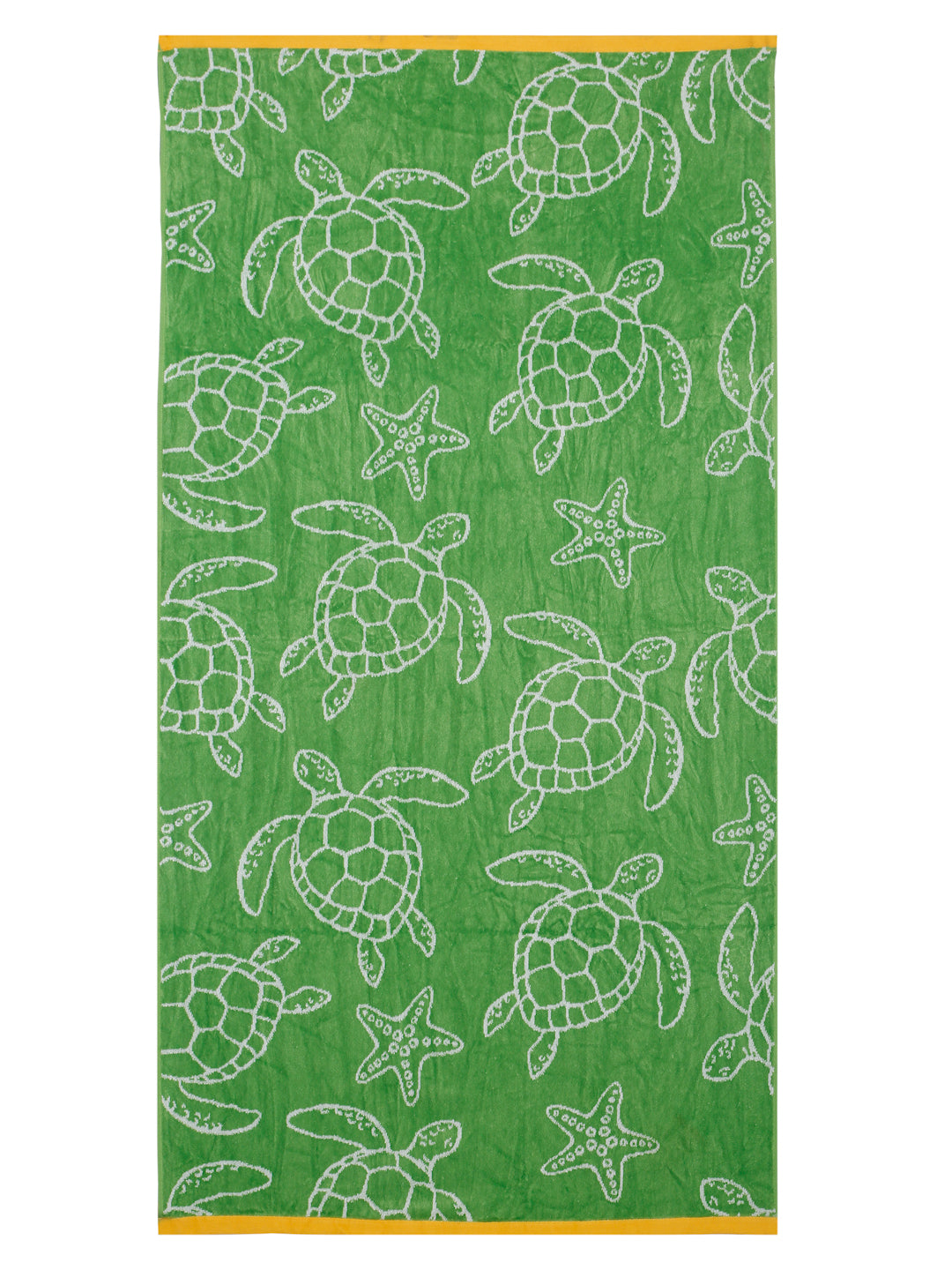 Ocean Friends Beach Towel – Turtle & Starfish Print, 105 x 180 cm