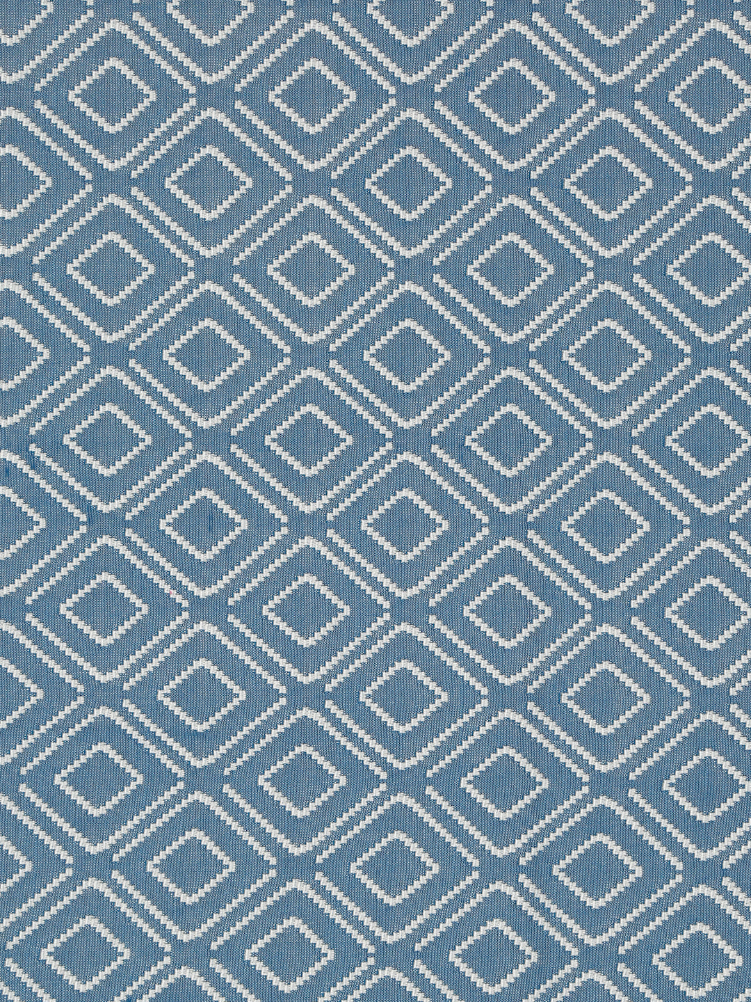 Creeva Purenest Waterproof Knitted Geomatric Diamond Print Mattress Protector - Dusty Blue