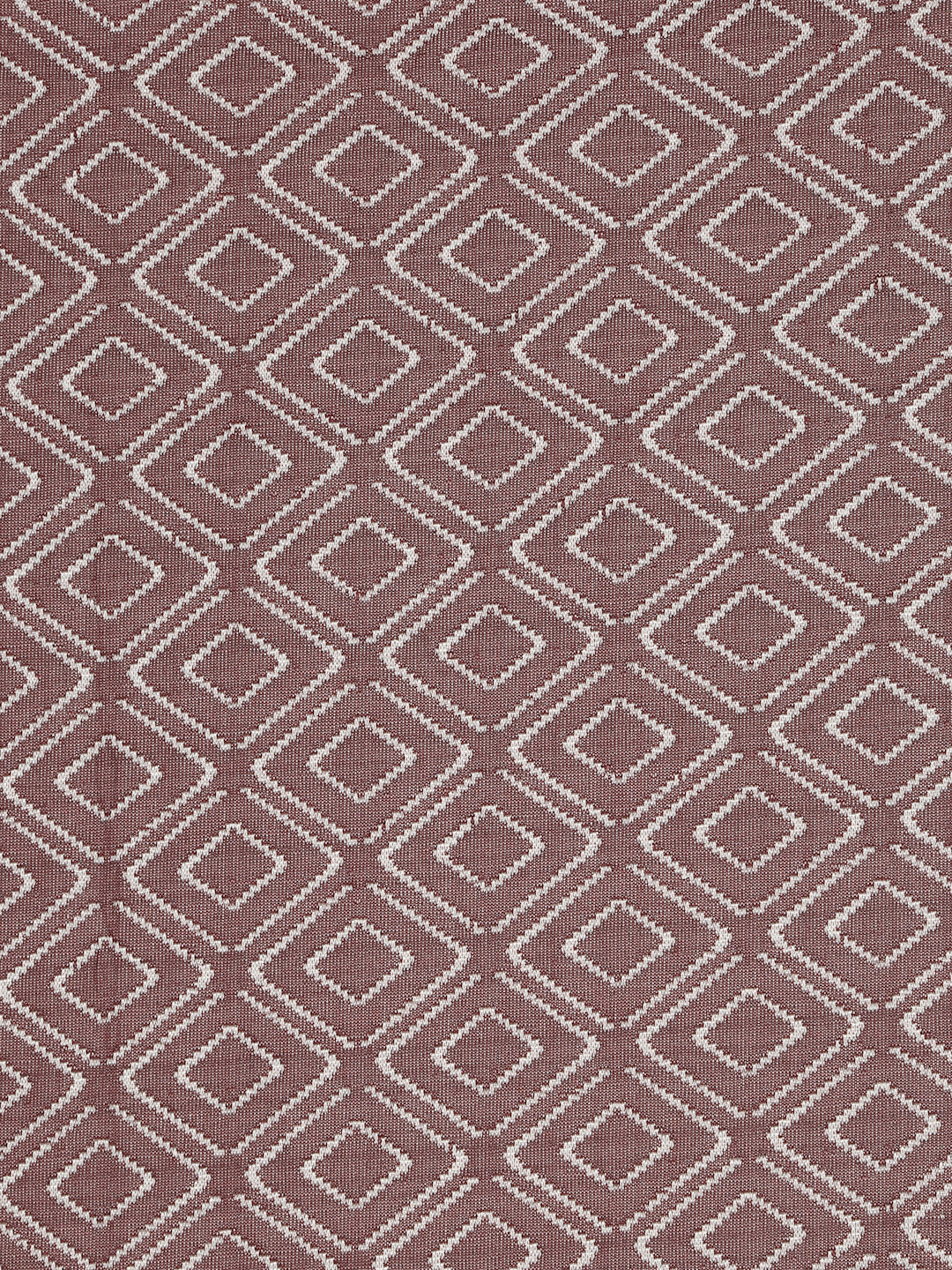 Creeva Purenest Waterproof Geomatric Diamond Design Cotton Feel Jacquard Mattress Protector - Brick Red