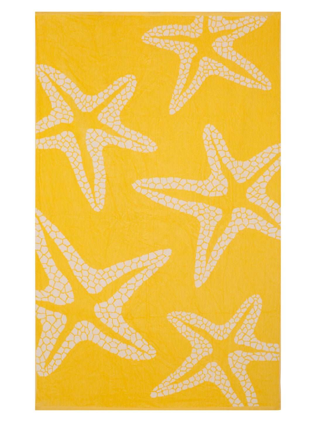 Starfish Splash Beach Towel – Sunburst Edition, 105 x 180 cm