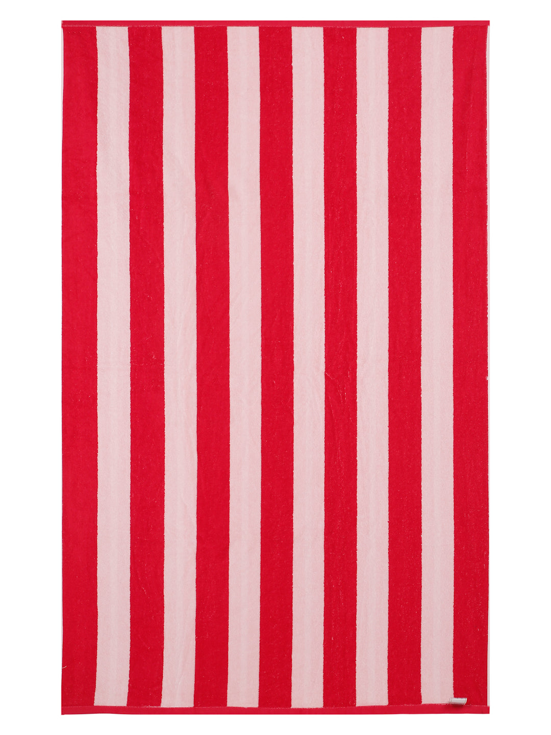 Candy Cane Stripe Beach Towel – Festive Red & White, 105 x 180 cm
