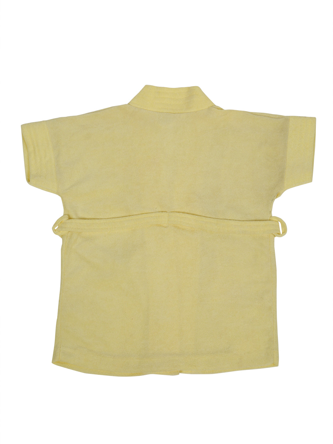 Melodious Baby Bathrobe with Front Pocket – Soft, Cozy & Cute Lemon Robe for Infants