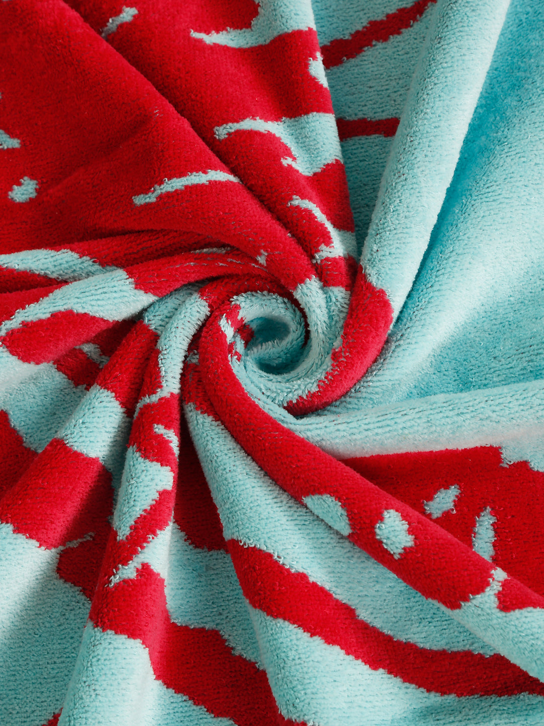 Coastal Lobster Print Beach Towel - Sea Green, 105 x 180 cm