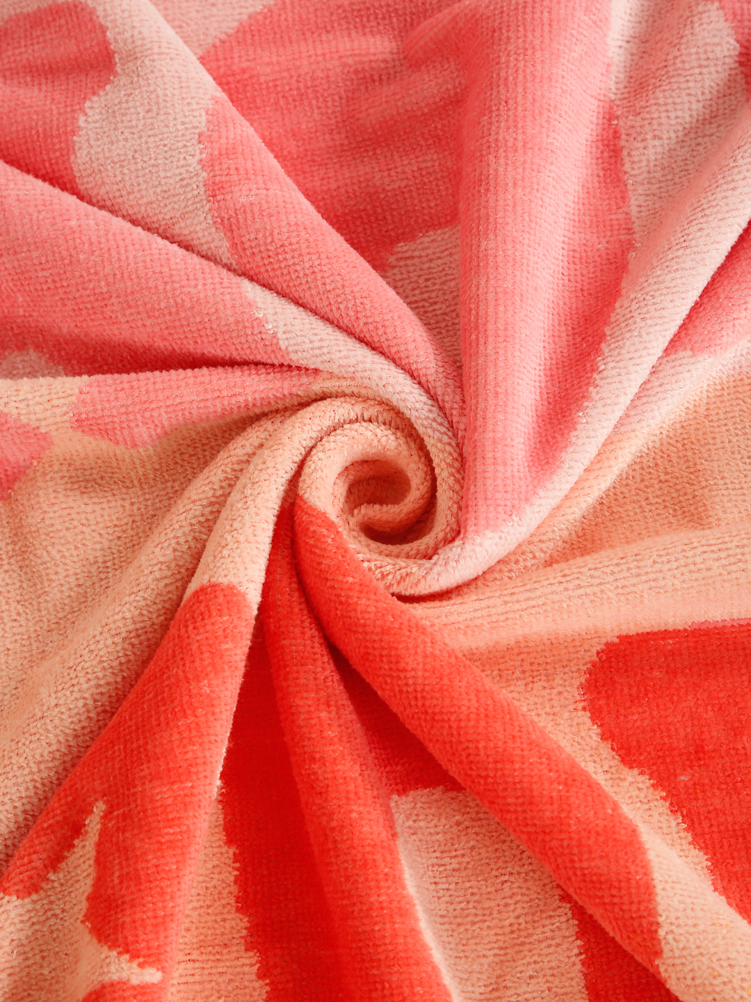 Peach Pink Star Printed Beach Towel, 90 x 185 cm