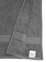 Creeva Grey 2 Pc Solid 525 GSM Bath Towel Set