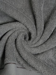 Creeva 100% Cotton 3 Piece Hand & Bath Towel Set, 525 GSM (Grey)